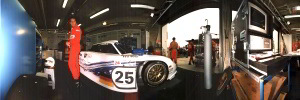 Porsche GT1 LMGT1 Nr 26 + 25 in der Box Le Mans Nr 25 wurde 1996 Zweiter Nr 26 Dritter