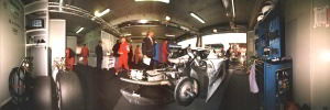 Porsche GT1 LMGT1 Nr 26 + 25 in der Box Le Mans Nr 25 wurde 1996 Zweiter Nr 26 Dritter