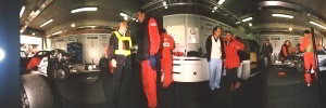 Porsche GT1 LMGT1 Nr 26 + 25 in der Box Le Mans Nr 25 wurde 1996 Zweiter Nr 26 Dritter