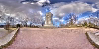 360 Grad Kugelpanorama Bismarkturm auf dem Gähkopf Stuttgart Rundumsicht..