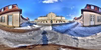 Kugelpanorama Schloss Solitude Stuttgart-West Rundumsicht Winter
